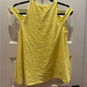 Susana Monaco Yellow Off-Shoulder Tank Top